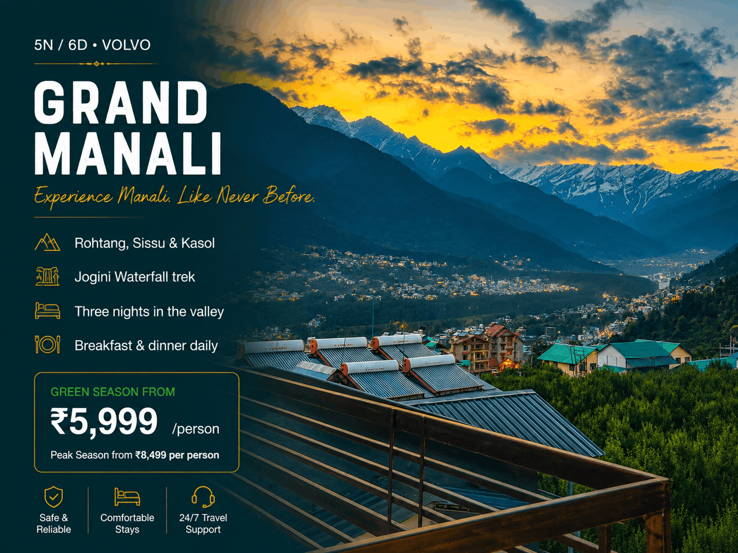 Grand Manali Tour Package — 5 Nights / 6 Days from Delhi