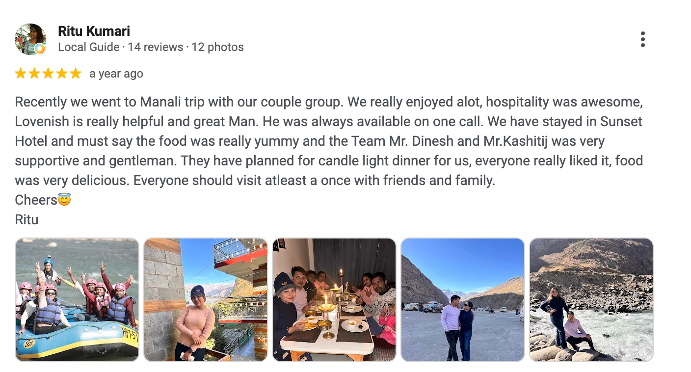 5 Star Google Review