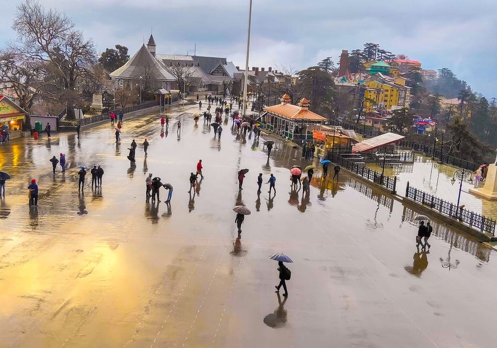 Shimla Ridge in winter